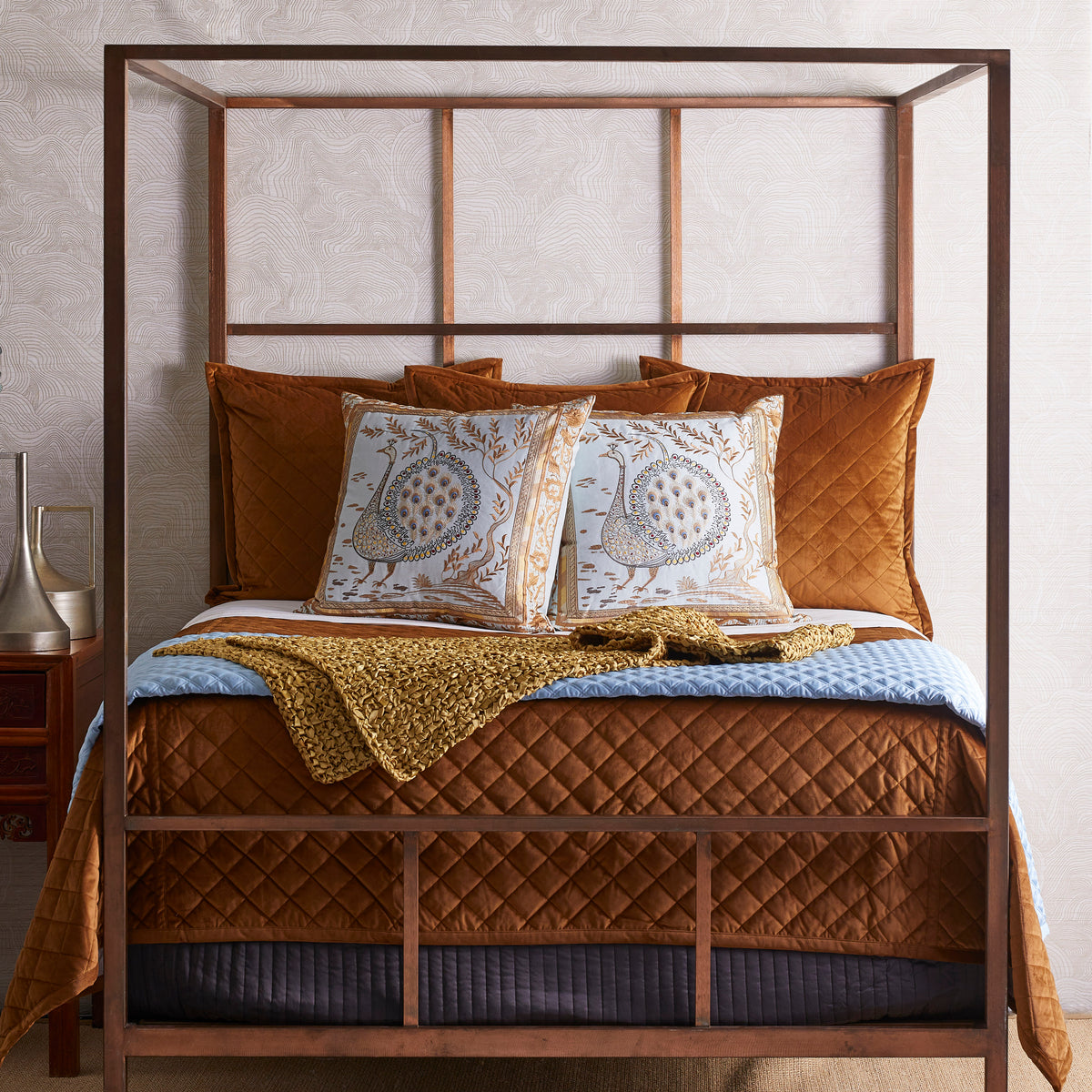 Velvet Coverlet Set - Amber – Ann Gish